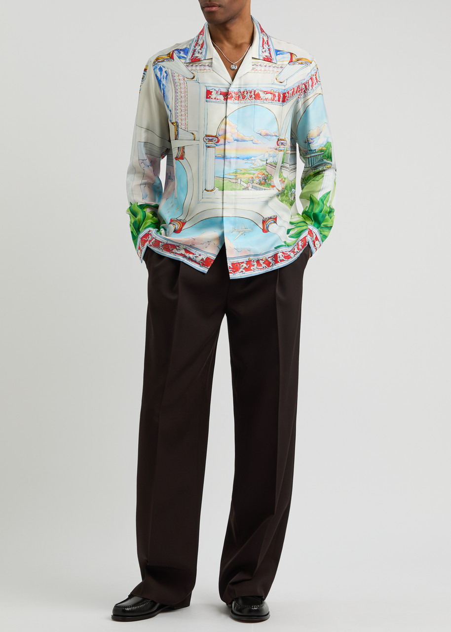 Casablanca Le Passage Printed Silk Shrt - 4