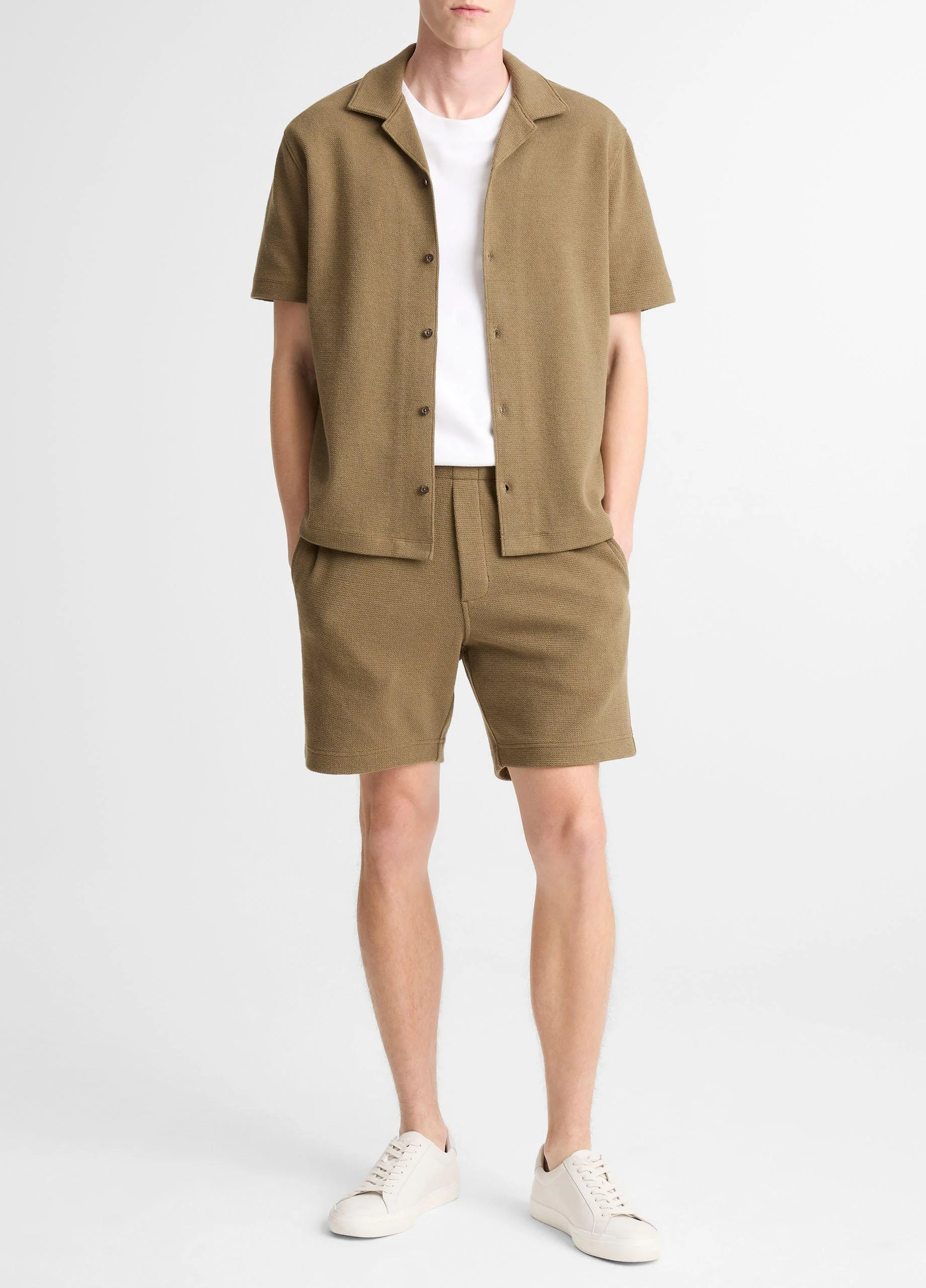 Cotton Bouclé Pull-On Short - 1