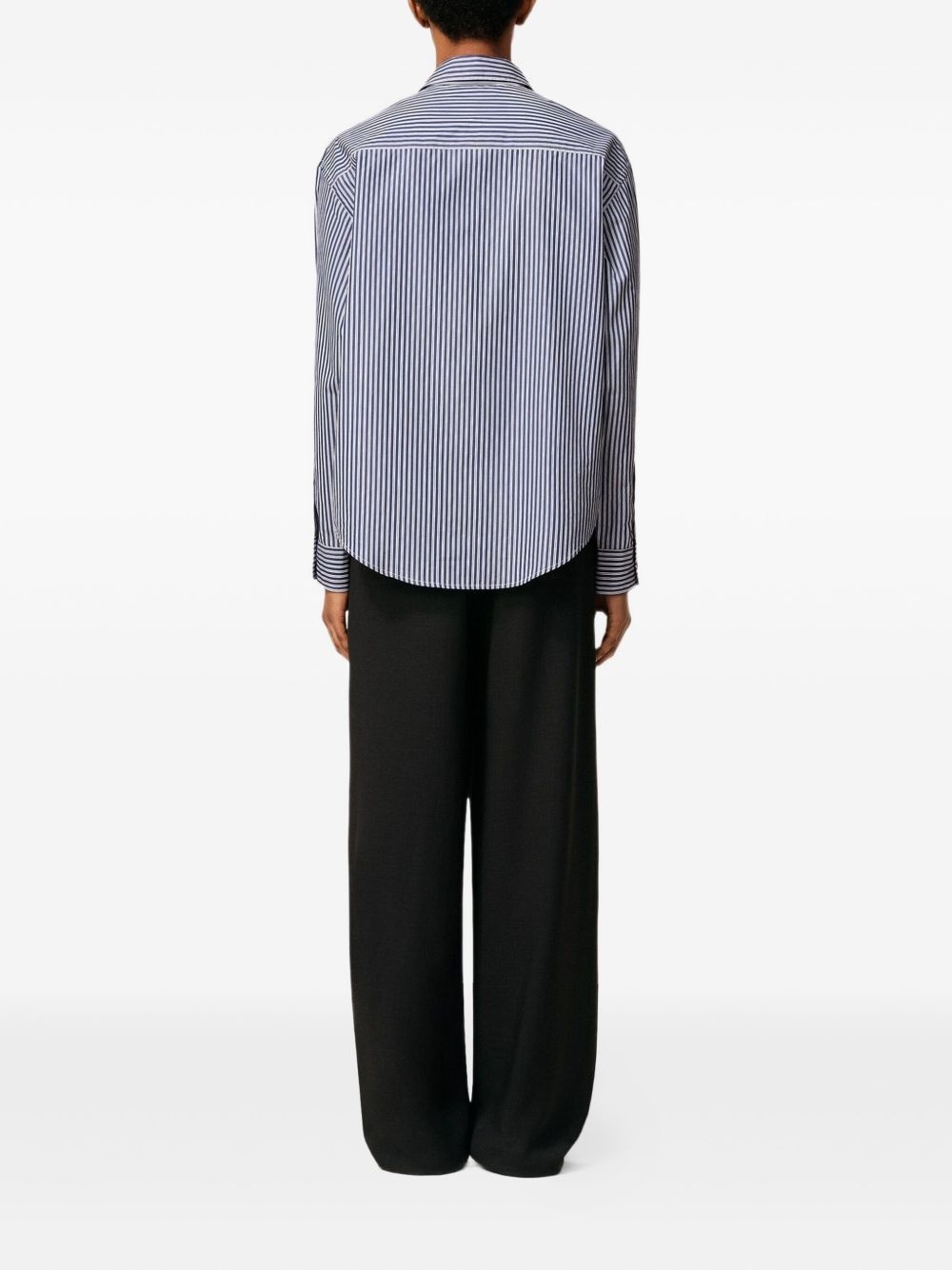 Ami de Coeur-embroidered stripe-pattern shirt - 3