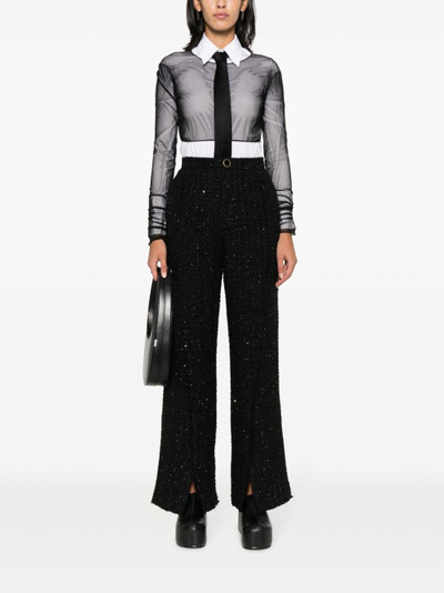 GCDS tweed tailored trousers outlook