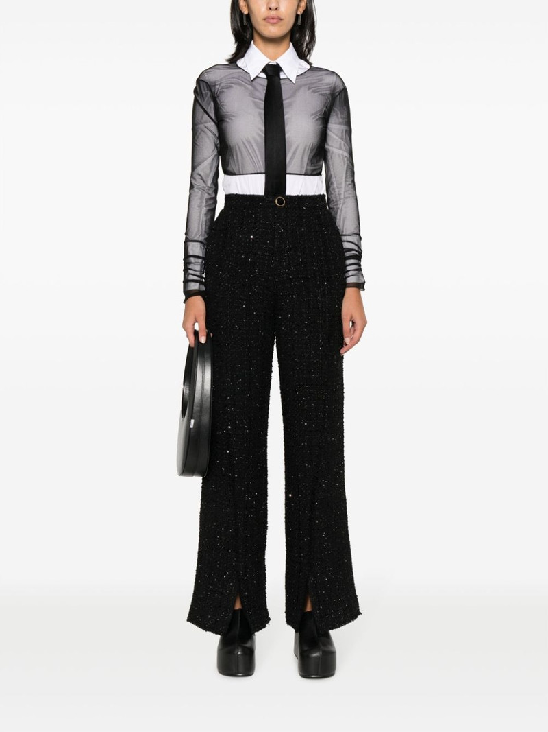 GCDS tweed tailored trousers outlook