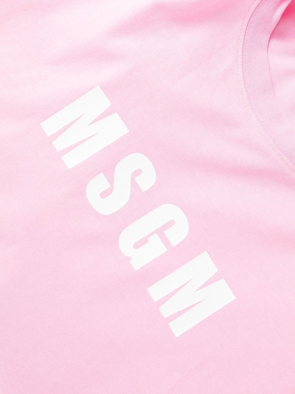 logo-print detail dress - 12