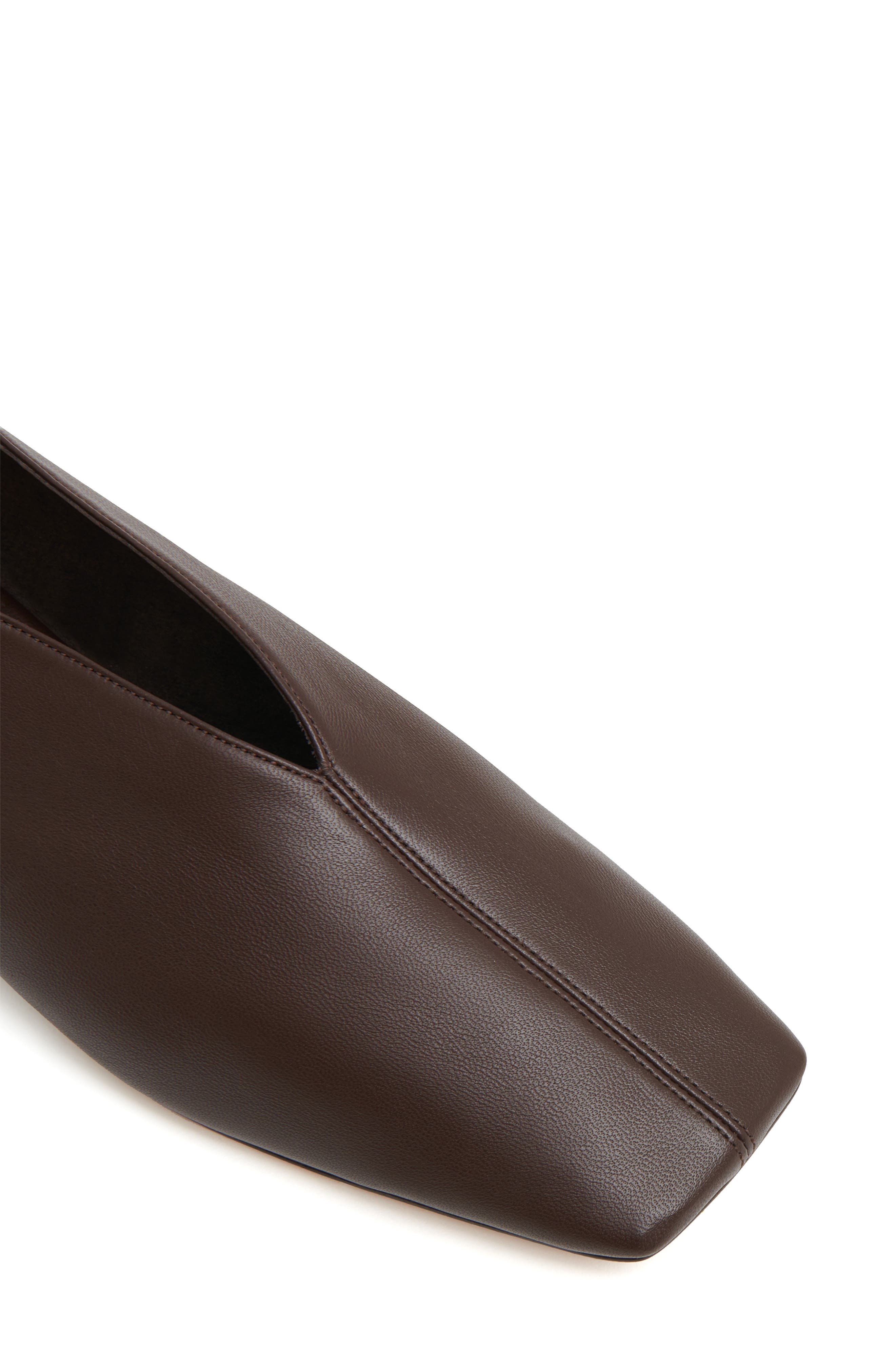 Mansur Gavriel Square Toe Flat in Chocolate at Nordstrom - 5
