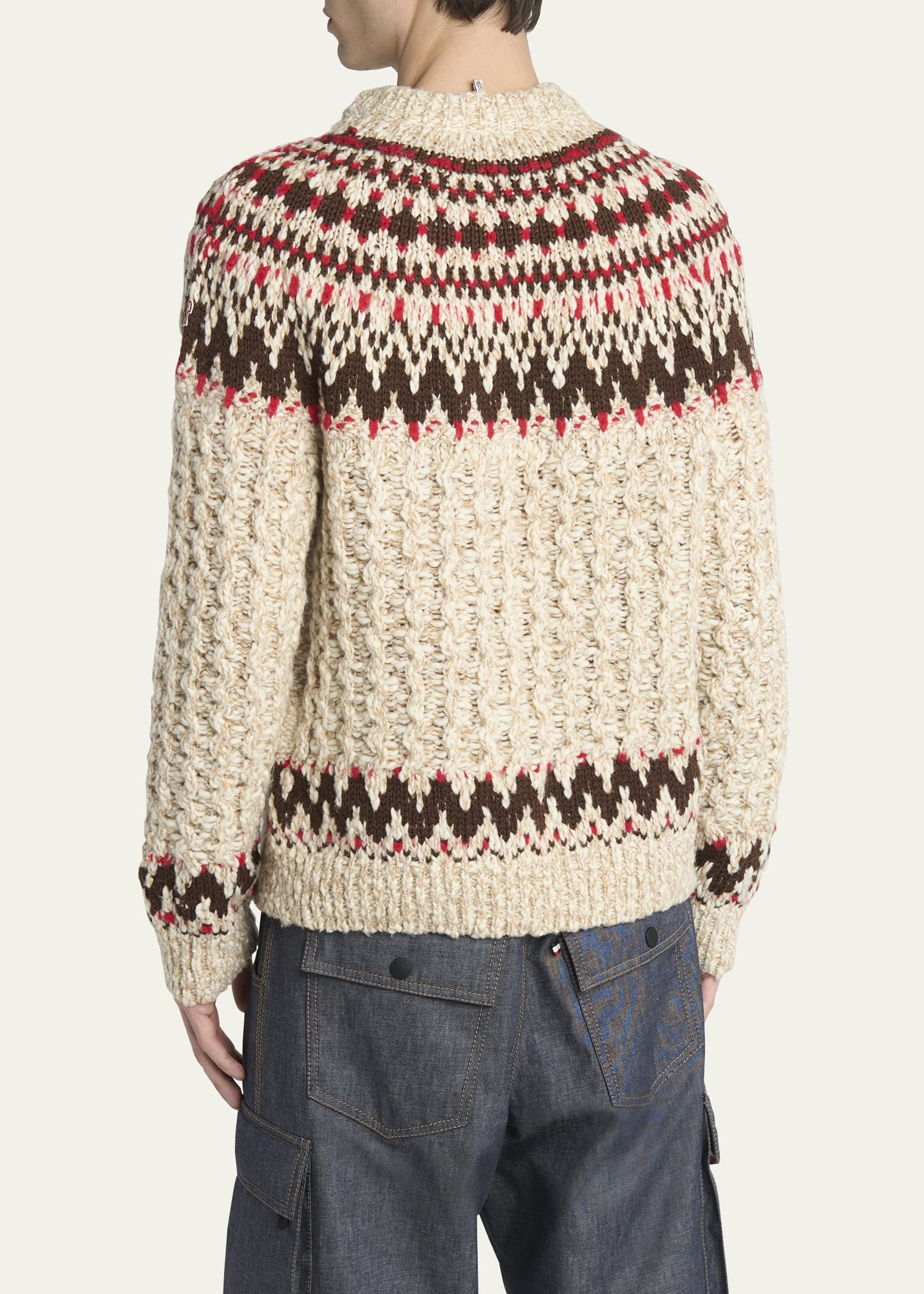 Men's Fair Isle Wool Sweater - 3