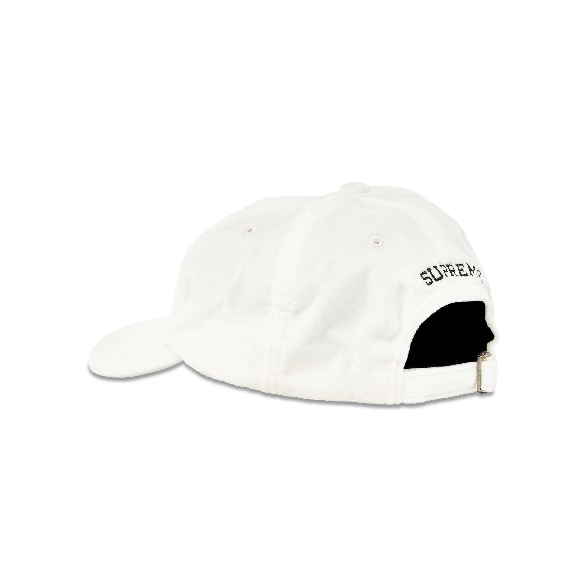 Supreme Velvet S Logo 6-Panel 'White' - 3