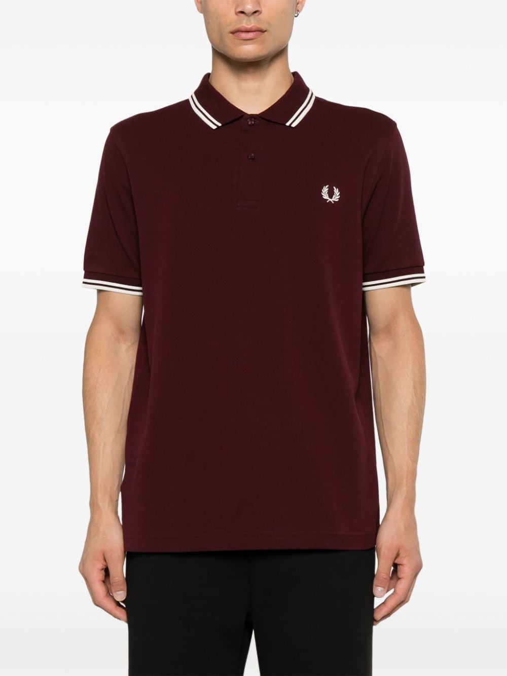 x Fred Perry logo-embroidered polo shirt - 3