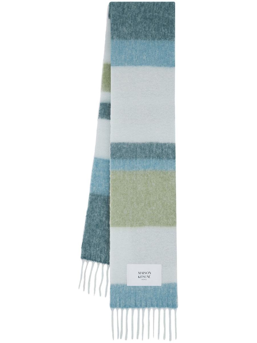 MAISON KITSUNE｜ (ALPACA STRIPES SCARF (NM06204WA0022-P6 Foulard e Sciarpe Maison Kitsuné Alpaca Stripes Scarf
