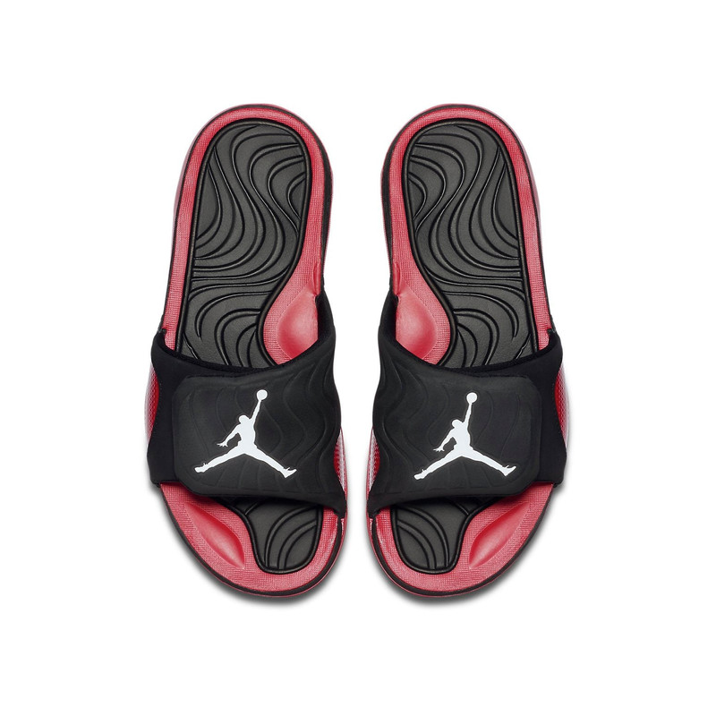 Jordan Air Jordan Hydro 4 Black Red Velcro Sports Slippers 705163-001 outlook