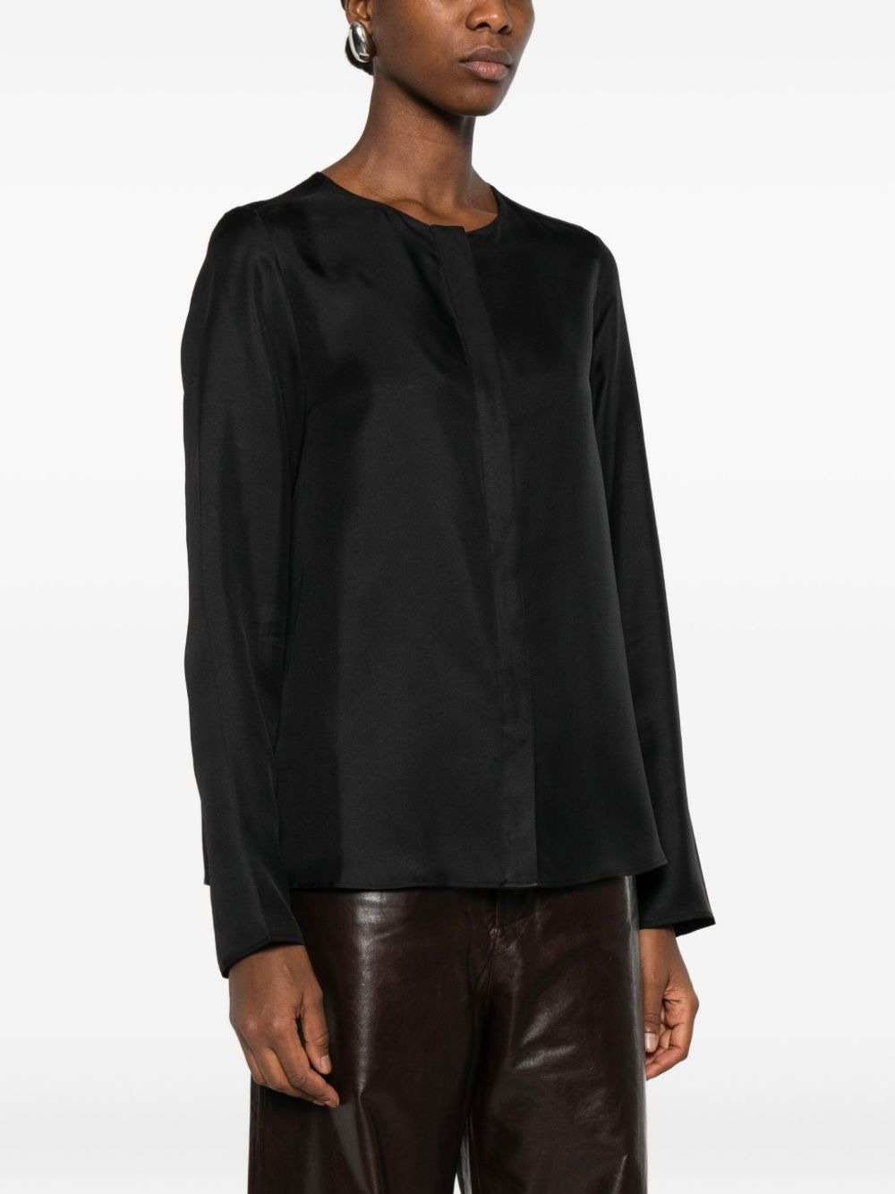 round-neck long-sleeve shirt - 3