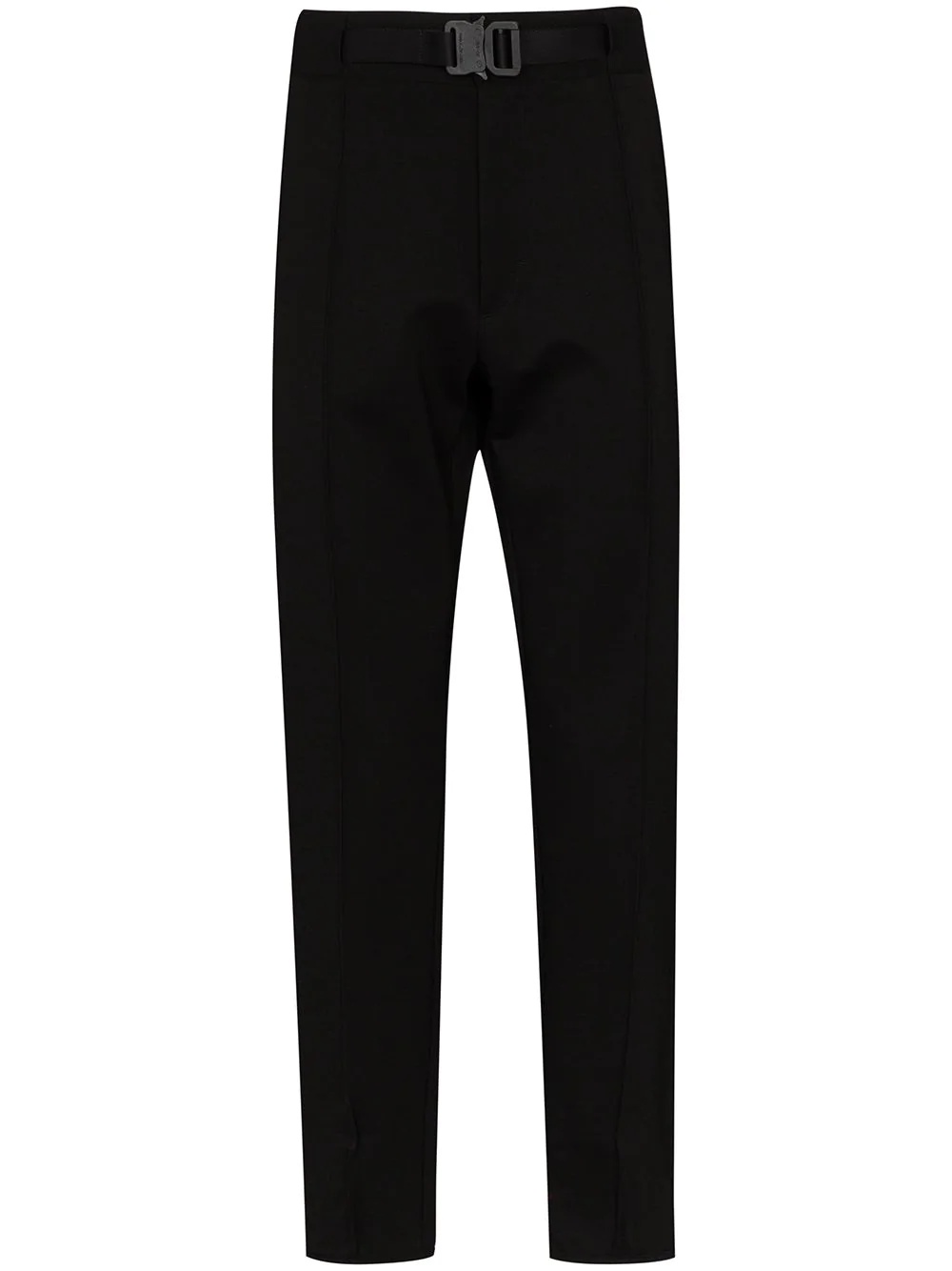 buckle detail straight-leg trousers - 1