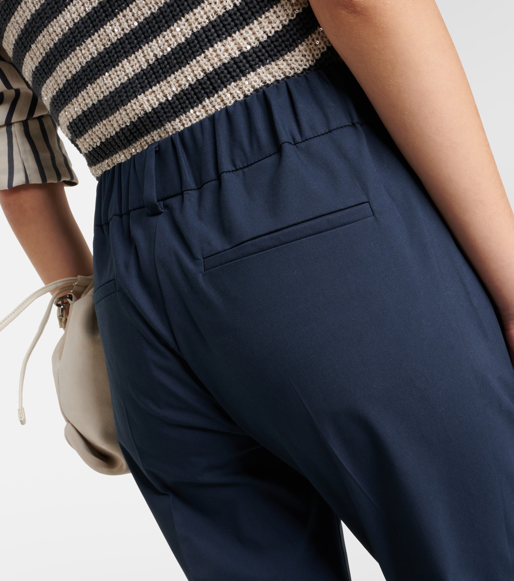 Cotton-blend twill chinos - 6