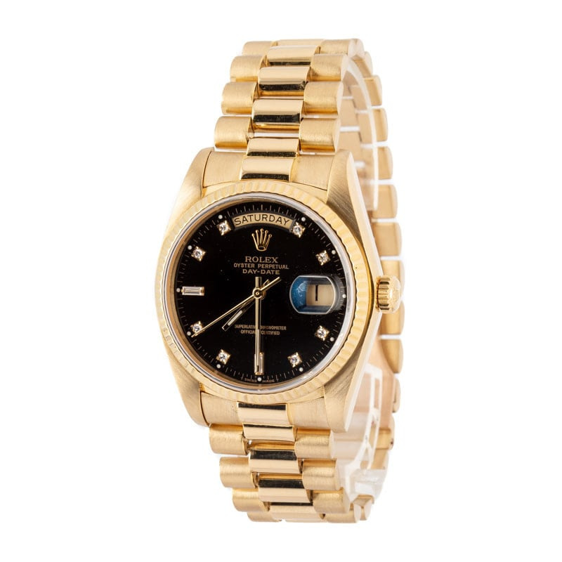 Rolex Day-Date Ref 18038 Black Diamond Dial - 2