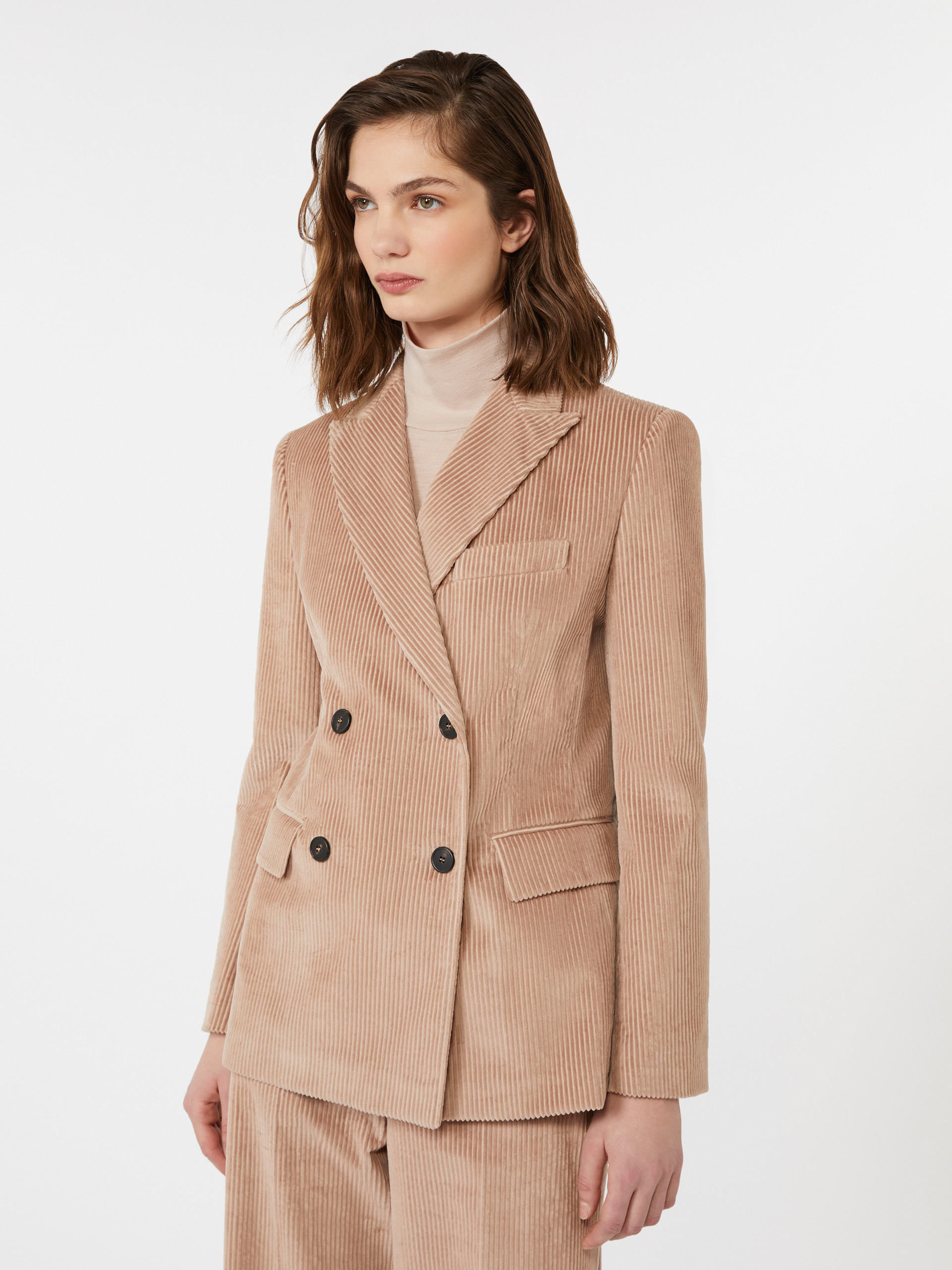 KATANGA Double-breasted velvet blazer - 5