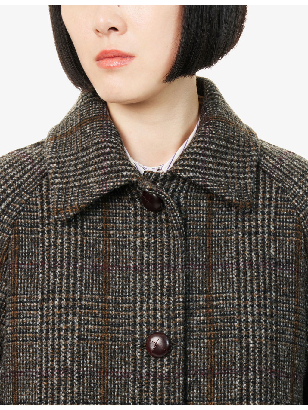 Pitone Raglan-Sleeves Wool-Blend Coat - 5