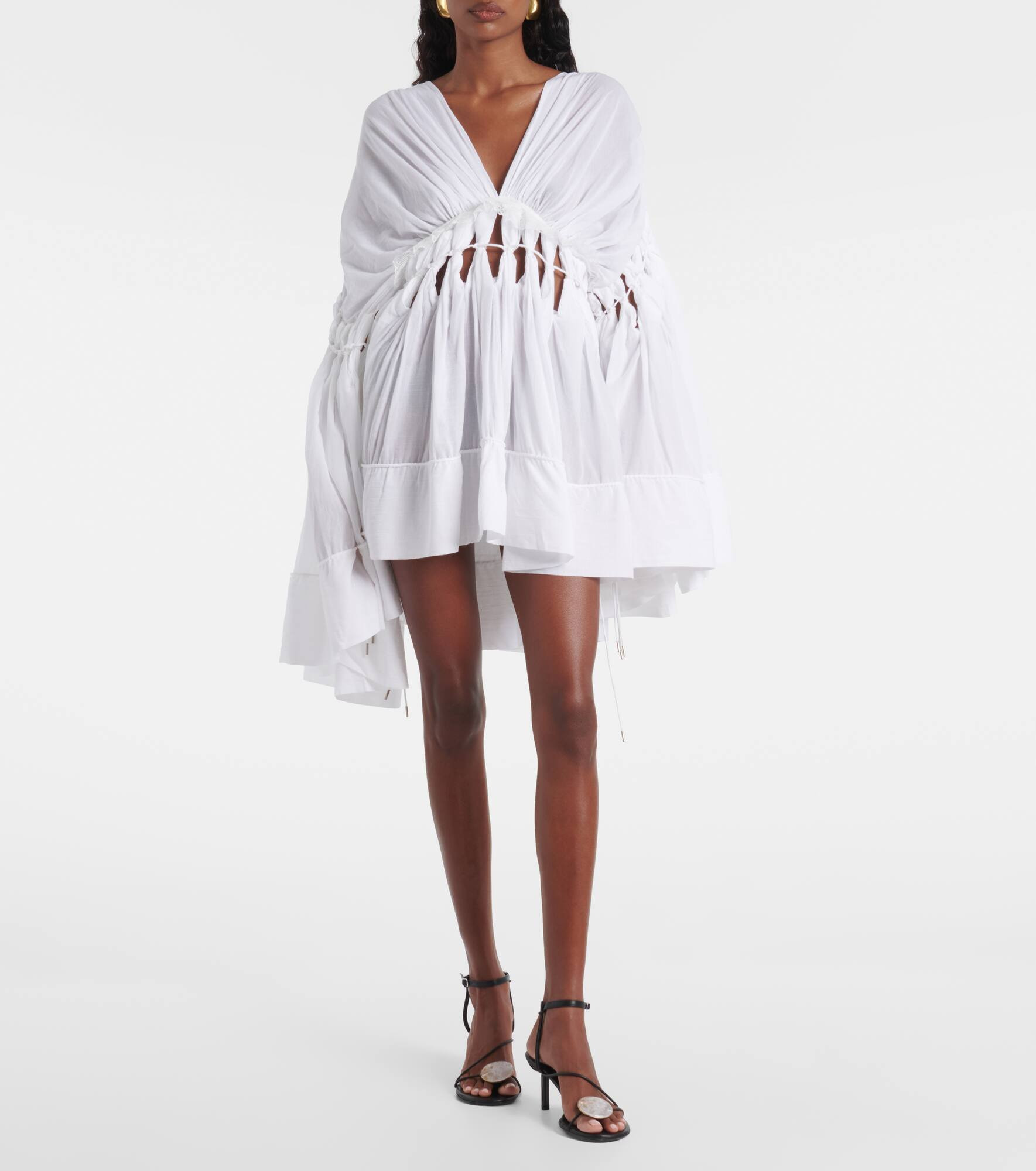Sirocco sheer cotton-blend minidress - 2