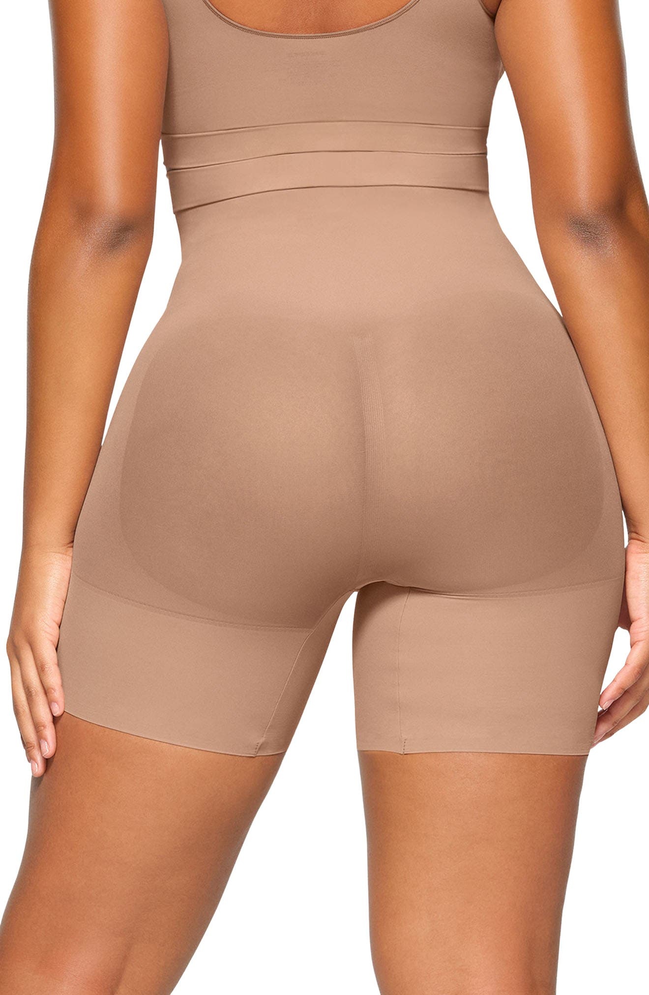 SKIMS Everyday Sculpt Mid Thigh Shorts in Sienna at Nordstrom - 2