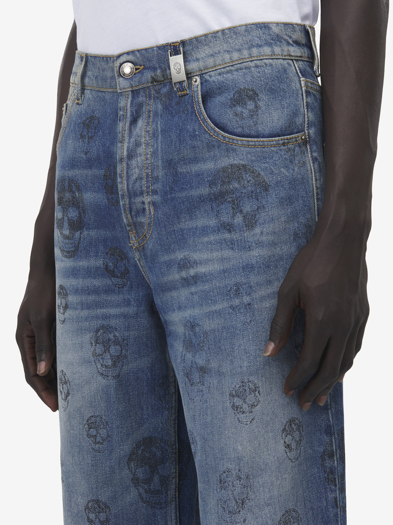 Skull Baggy Jeans 5
