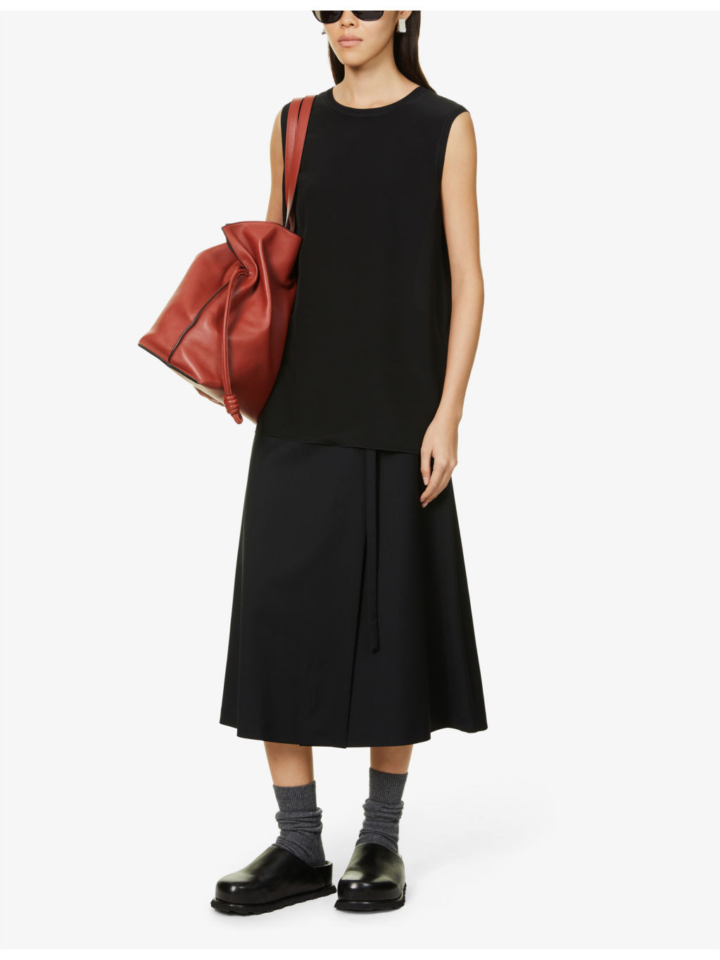 Sleeveless silk blouse - 2
