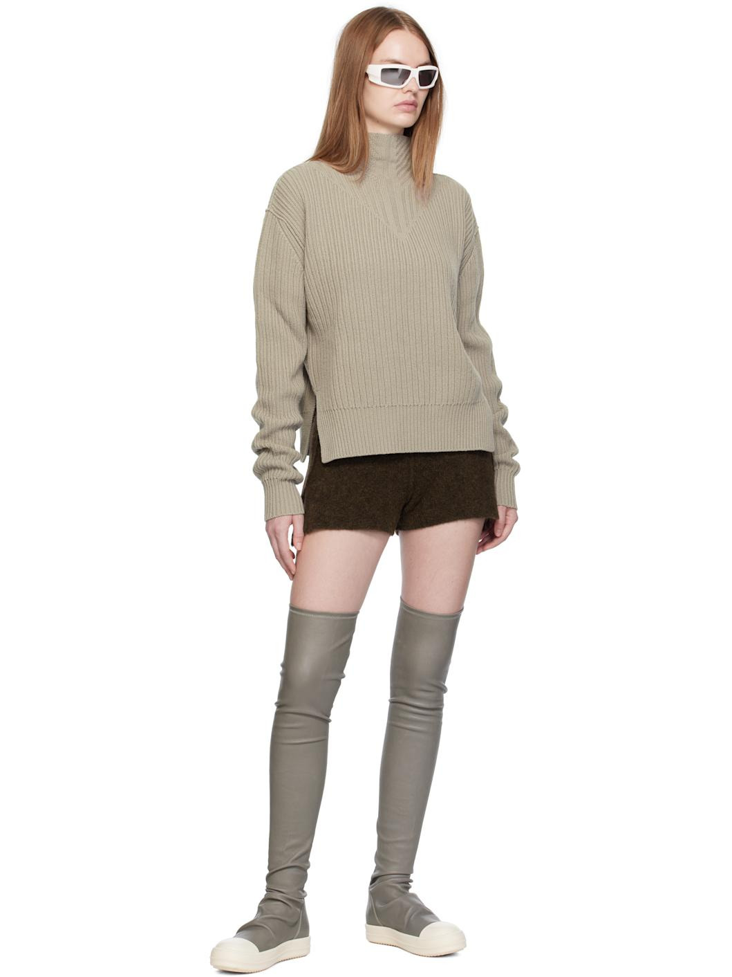 Brown Concordians Alpaca Knit Shorts - 4