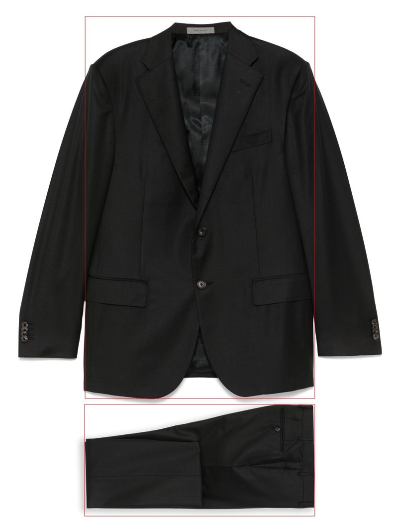 virgin-wool single-breasted suit 1