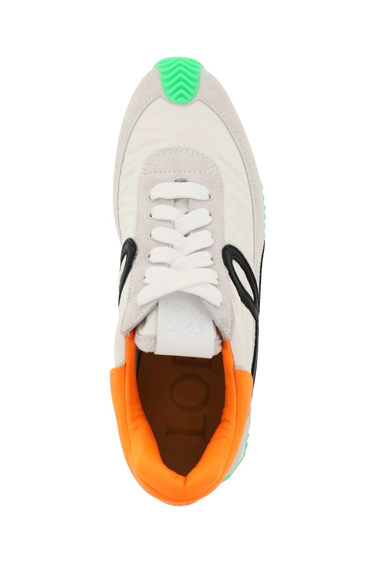 FLOW RUNNER SNEAKERS IN SUEDE LEATHER AND NYLON - 3