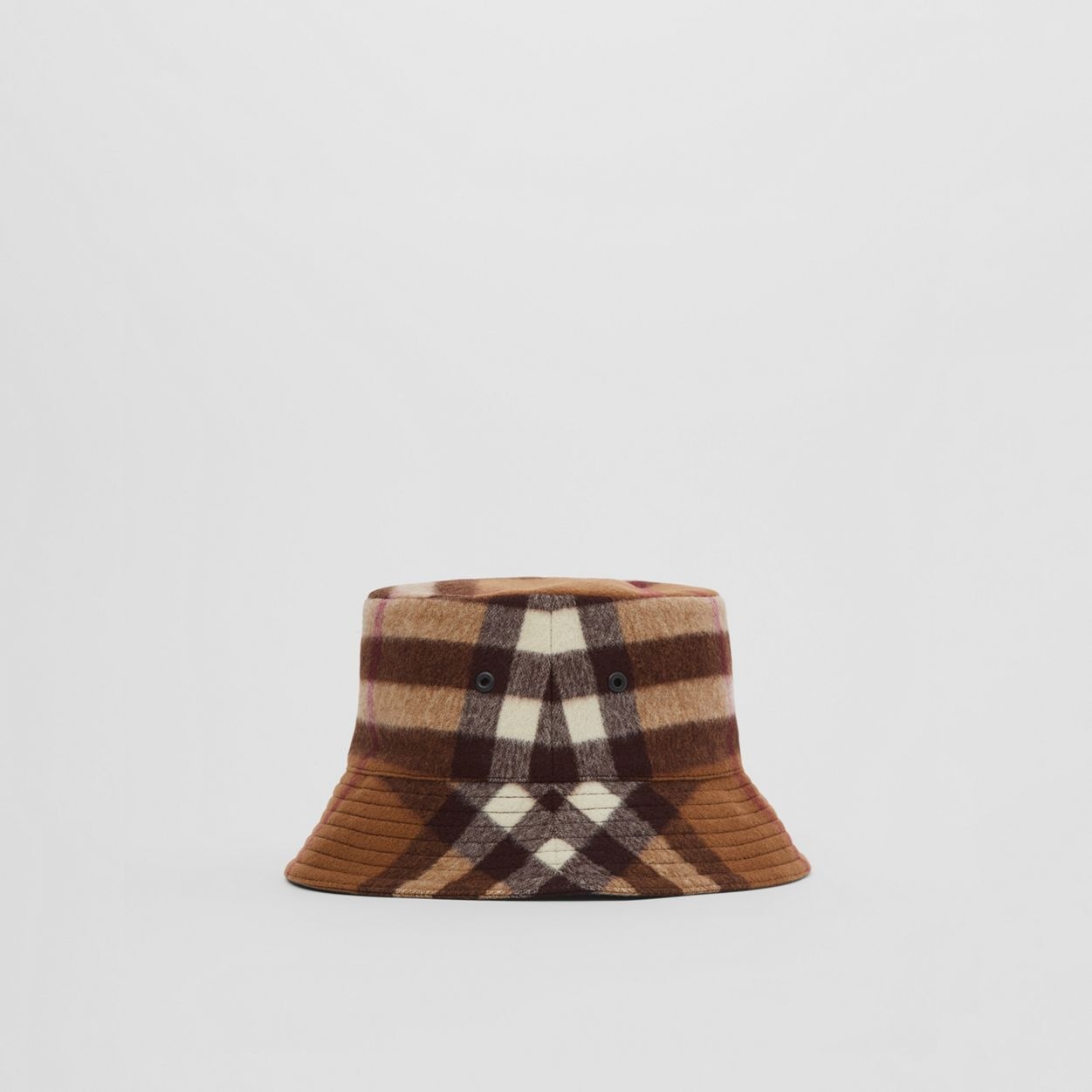 Check Wool Bucket Hat - 1