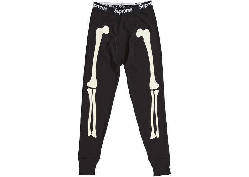 Supreme Supreme Hanes Bones Thermal Pant FW25 (1 Pack) Black outlook