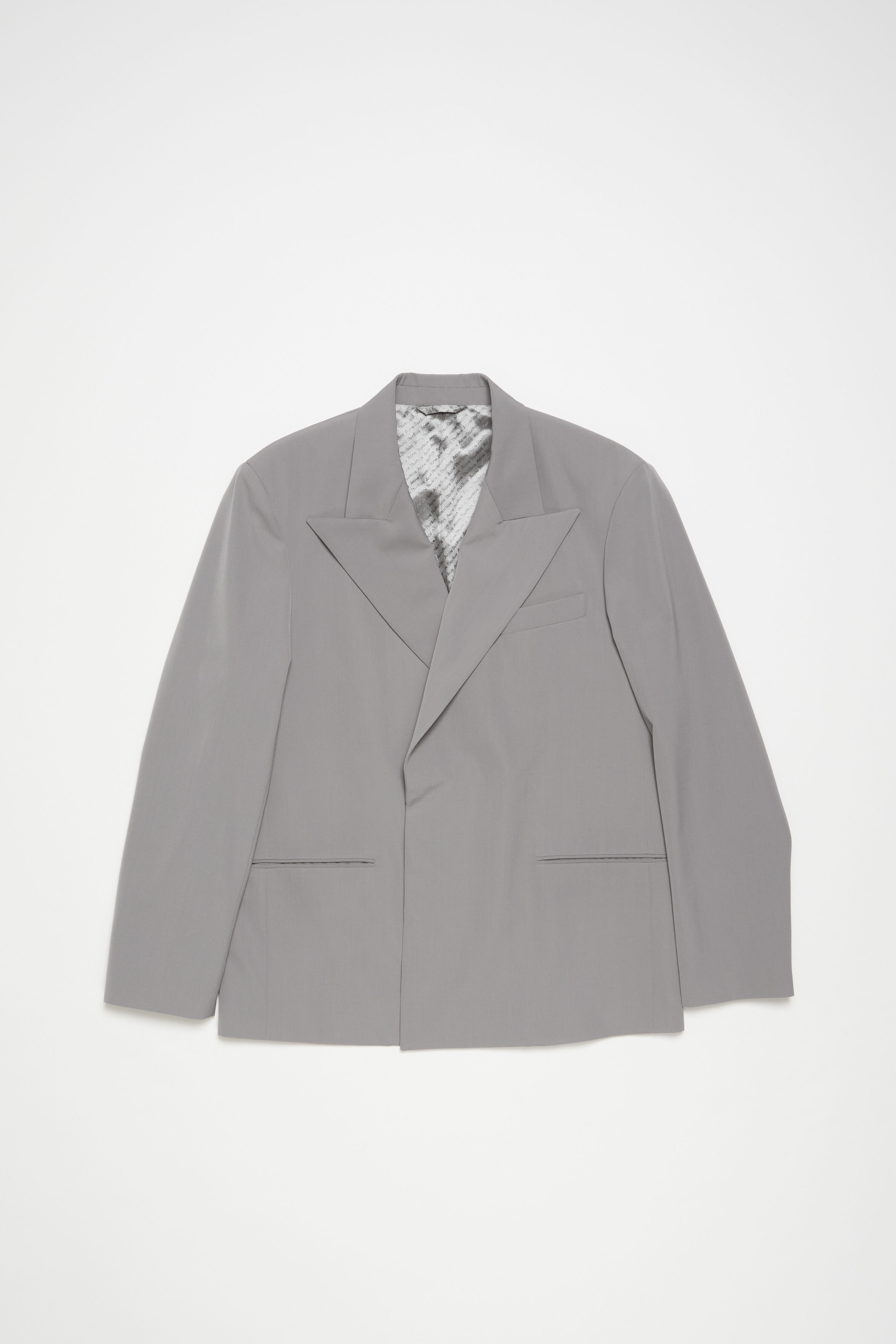 Regular fit suit jacket - Cold grey - 8