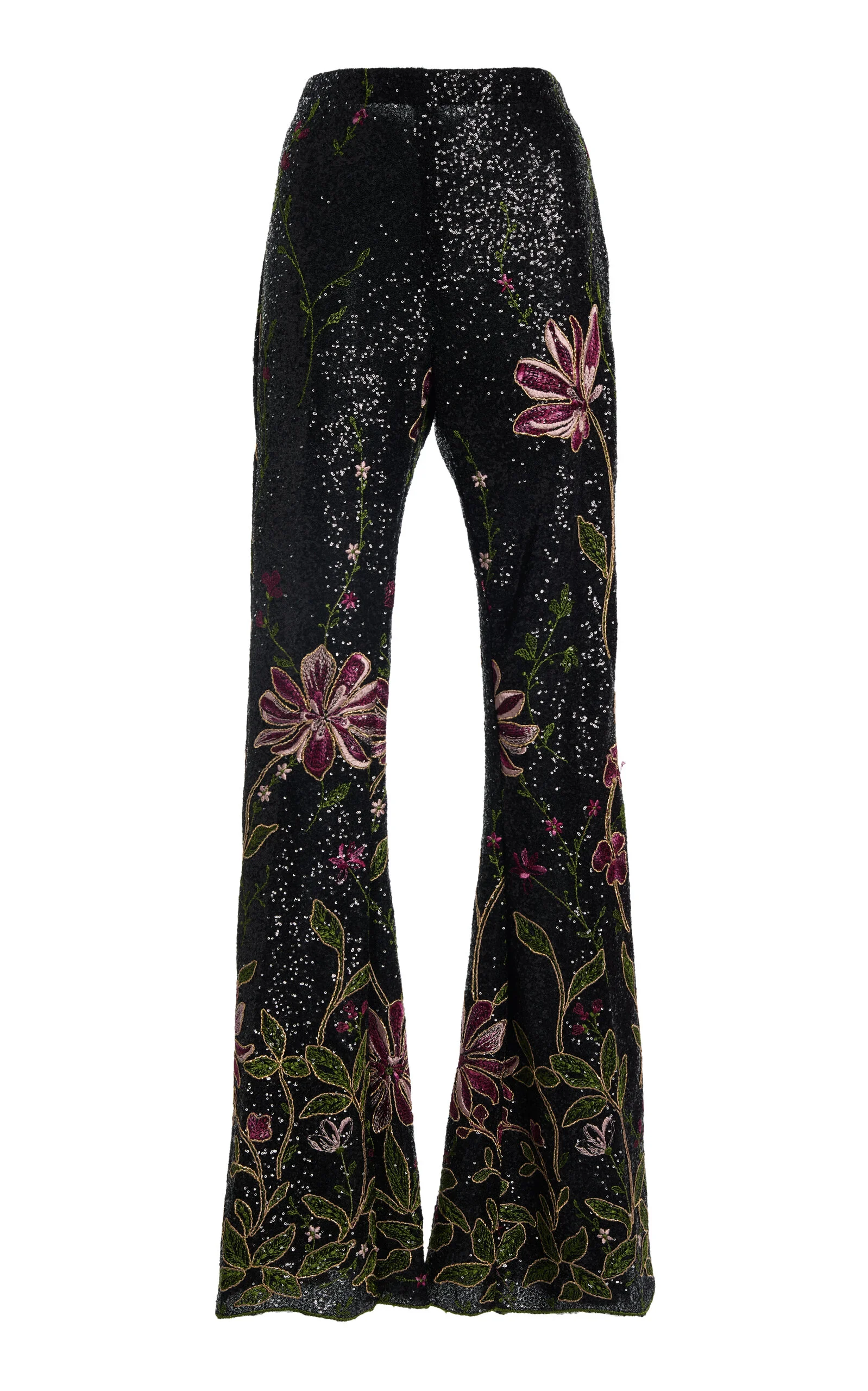 Sequined Flared Pants black - 1