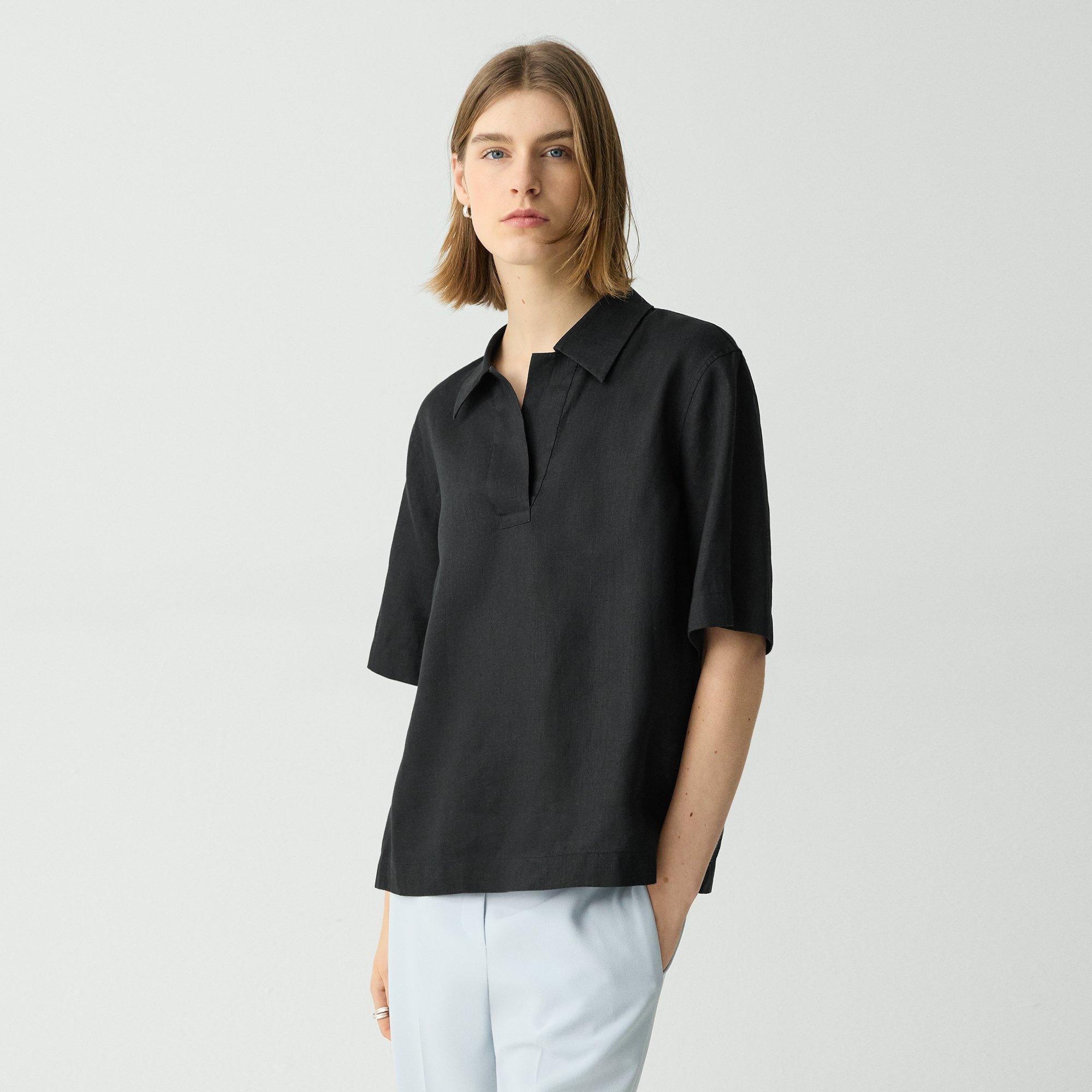 Polo Shirt in Relaxed Linen - 3