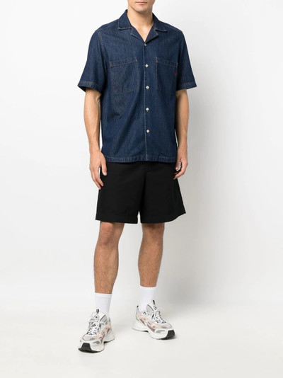 Diesel two-pocket short-sleeved denim shirt outlook