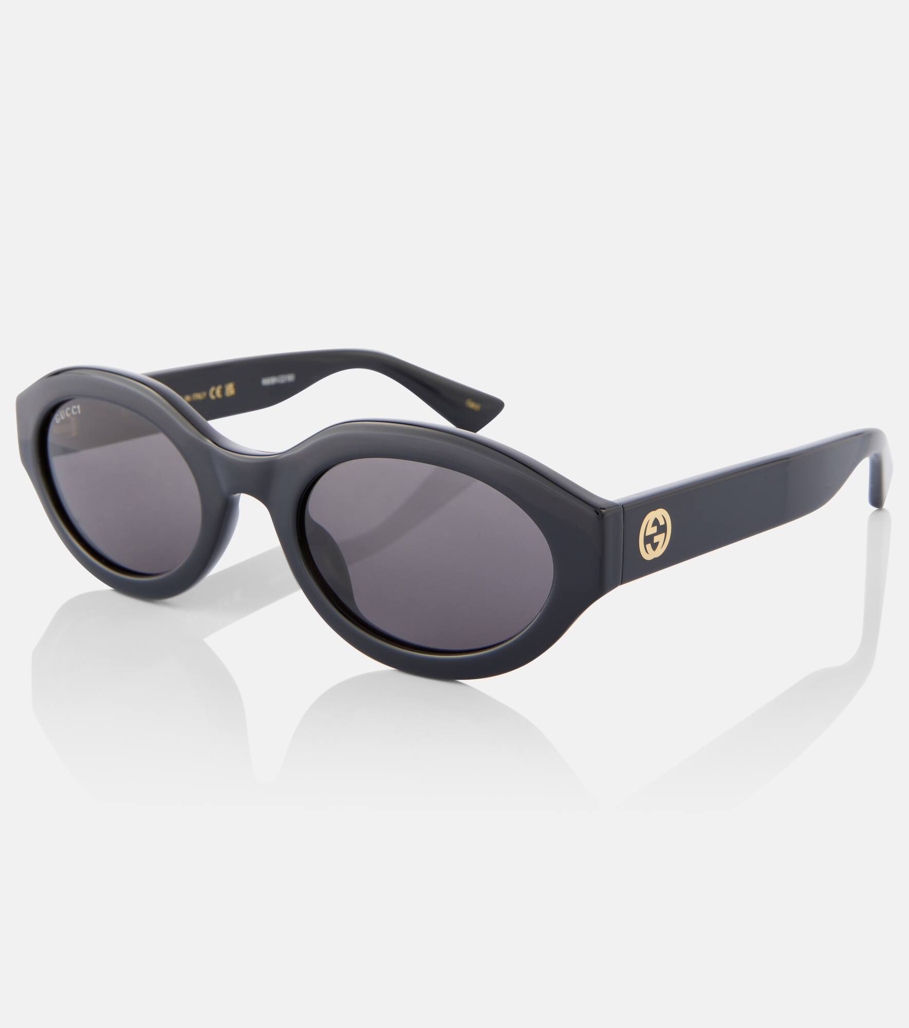 Interlocking G oval sunglasses - 4