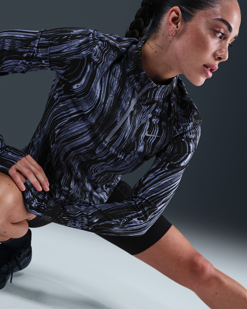 Nike Swift Women's Dri-FIT UV 1/2-Zip Printed Running Top 3