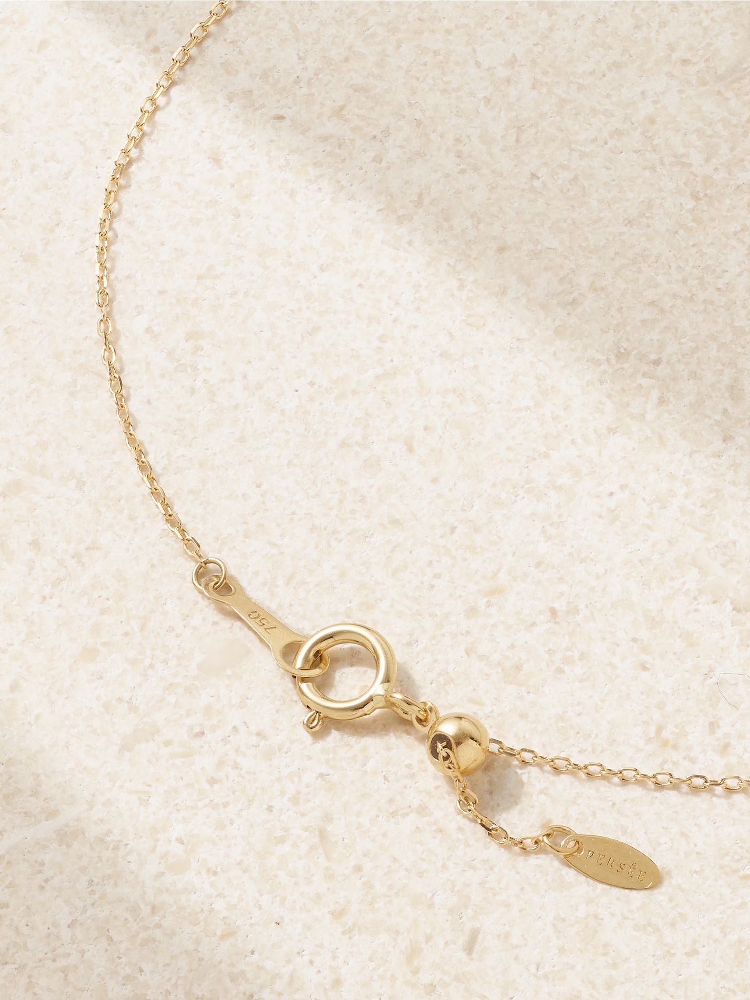 Danaé 18-karat gold diamond necklace Gold - 3