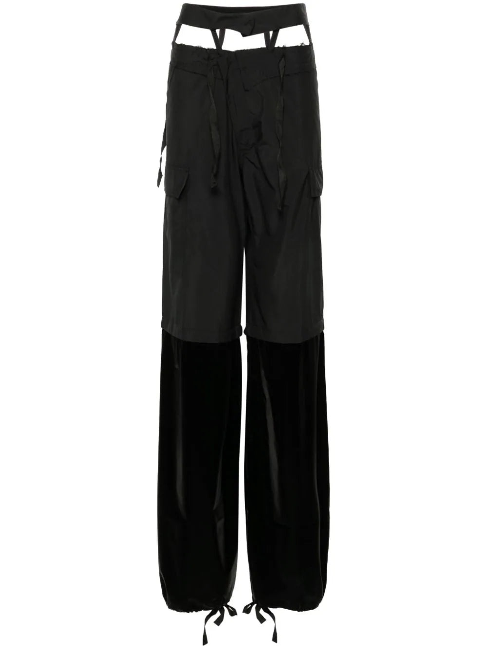 【正規店出品】OTTOLINGER SHIRTING BAGGY CARGO PANTS BLACK Black Baggy Cargo Pants by Ottolinger on Sale