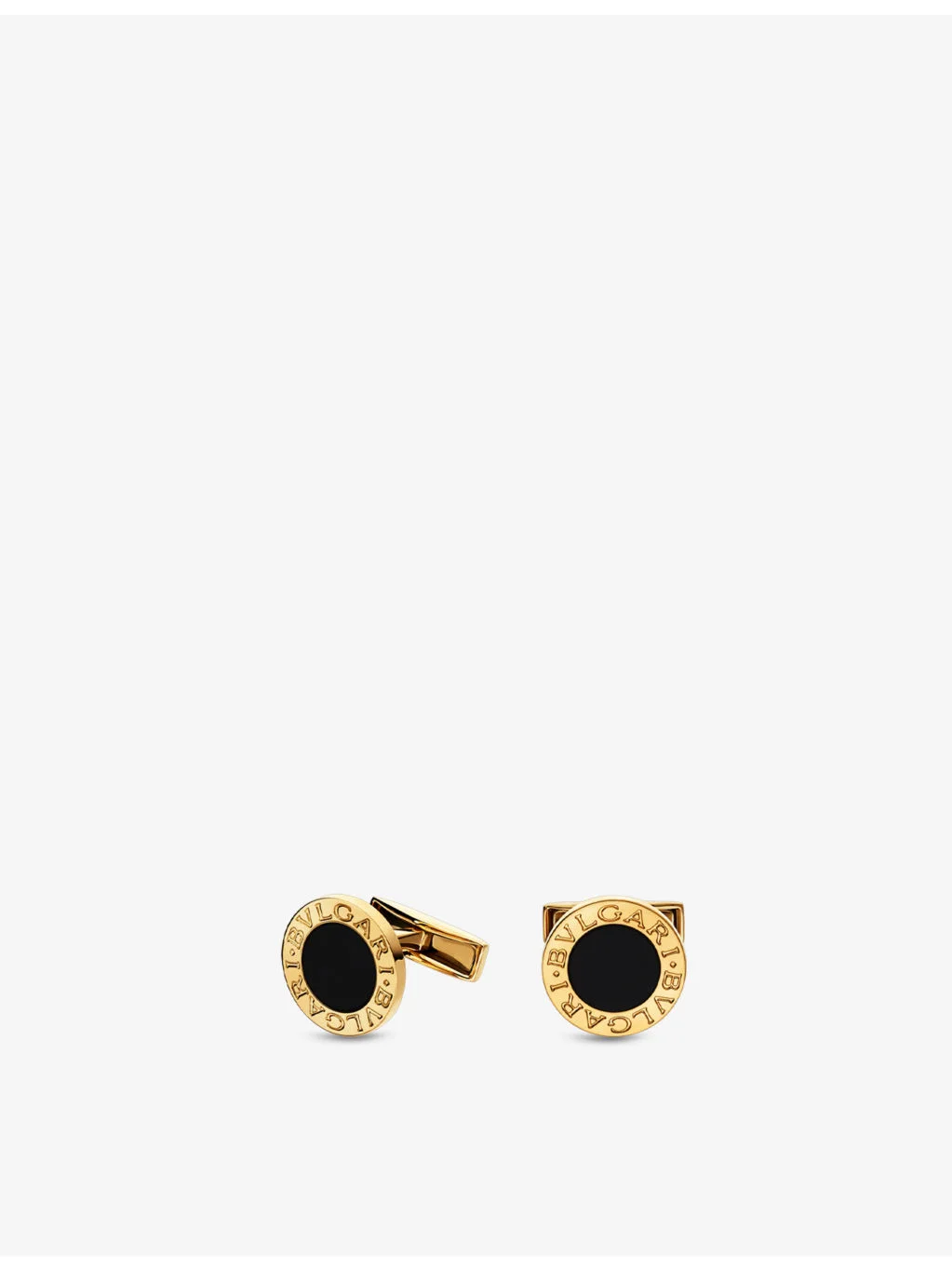 BVLGARI BVLGARI 18ct yellow-gold and onyx cufflinks - 1