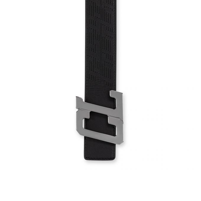 Happy Rui Cl Logo Belt BLACK/LOUBI/GUN METAL - 3