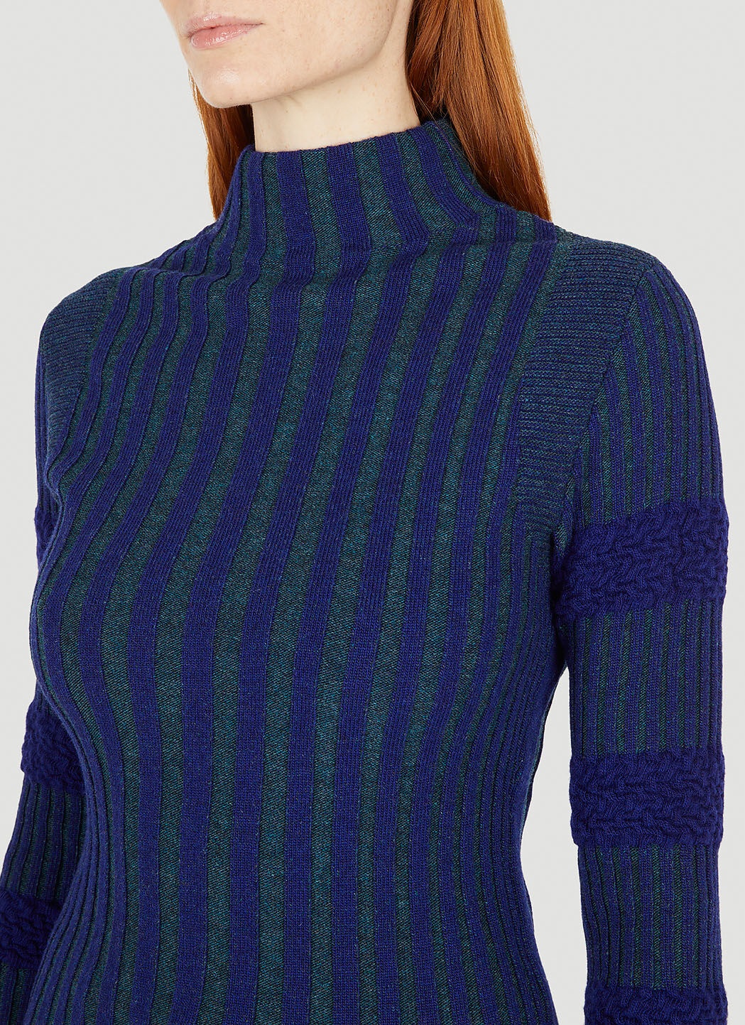 Ribbed Knit Sweater - 5