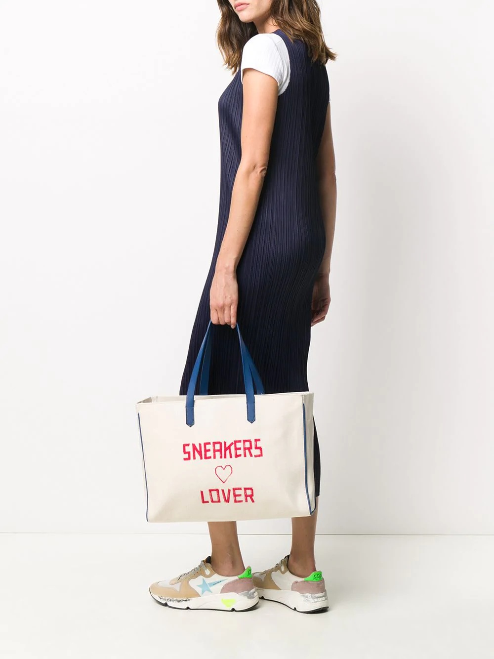 Sneakers Lover print canvas tote - 2