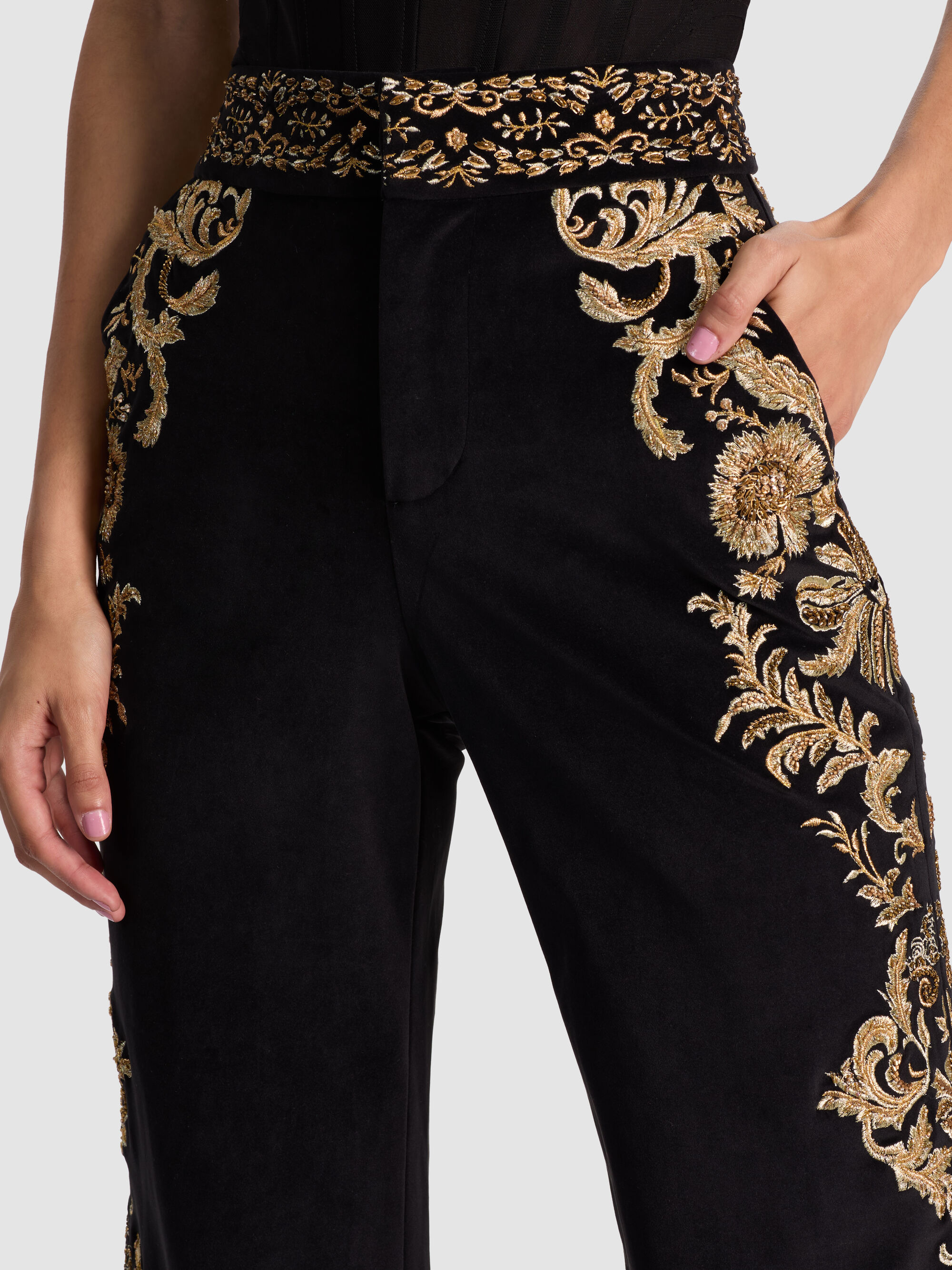 DYLAN EMBROIDERED PANT - 5