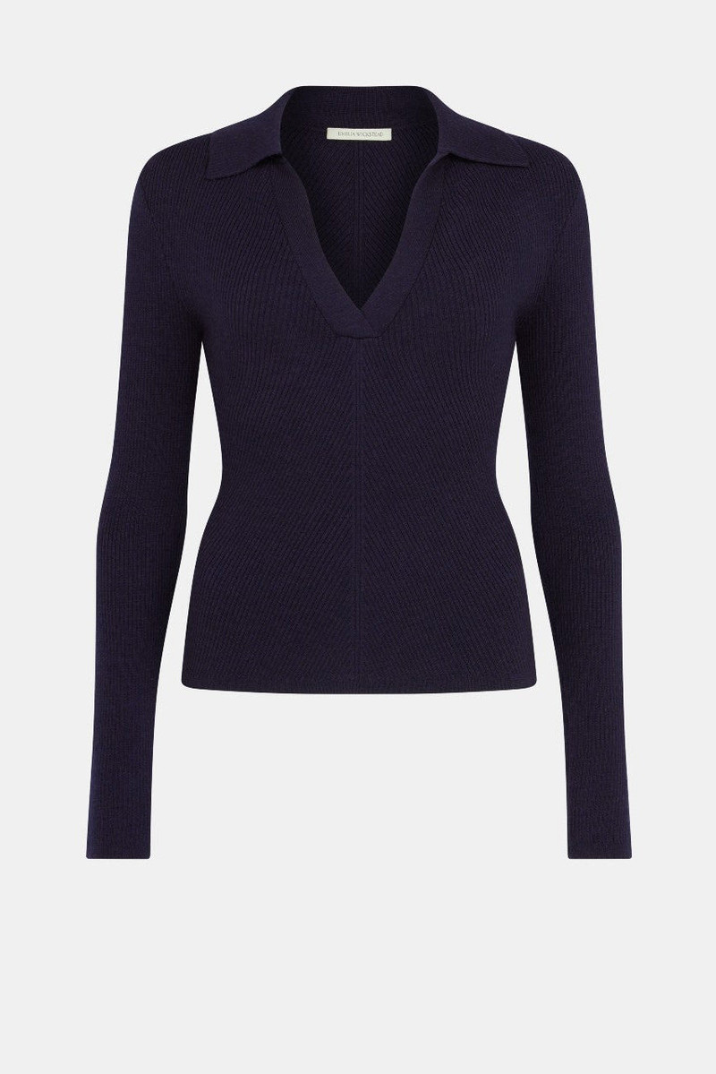 Austin Knit In Dark Navy Cashfeel 1