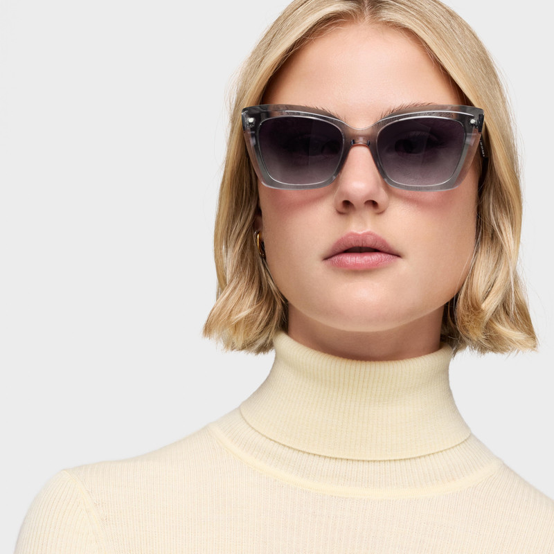 TOUS Gray Sunglasses TOUS Faceted Logo outlook