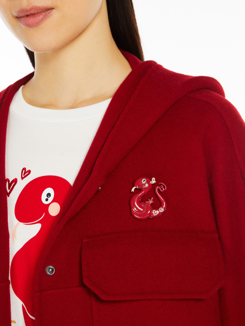 CARELLA Metal brooch with rhinestones 4