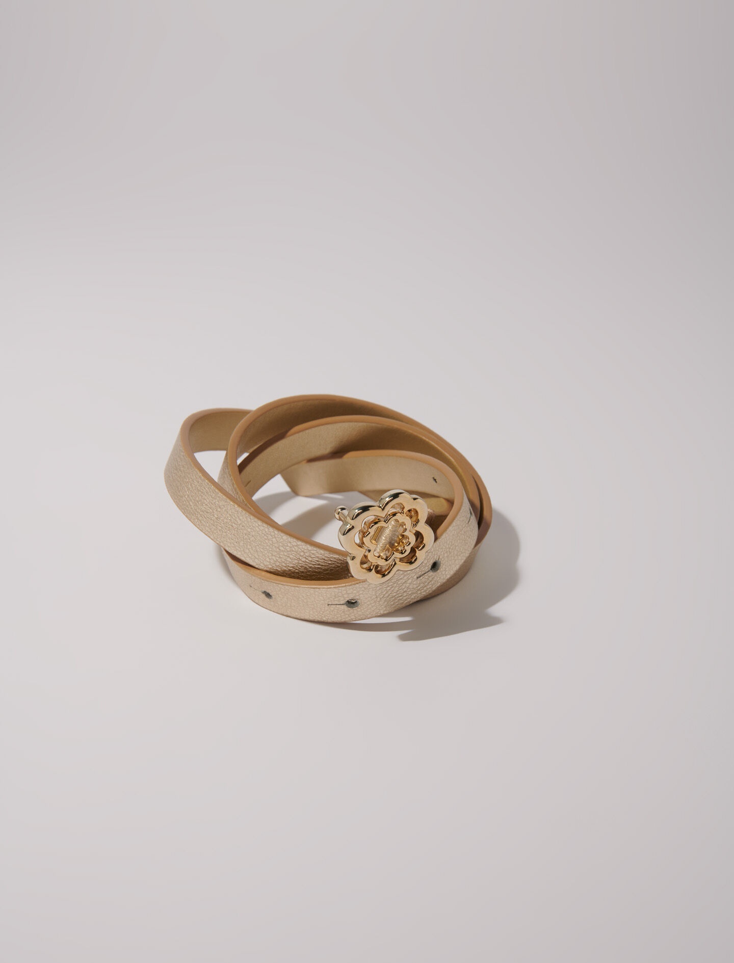 Slim belt with Clover buckle - 2