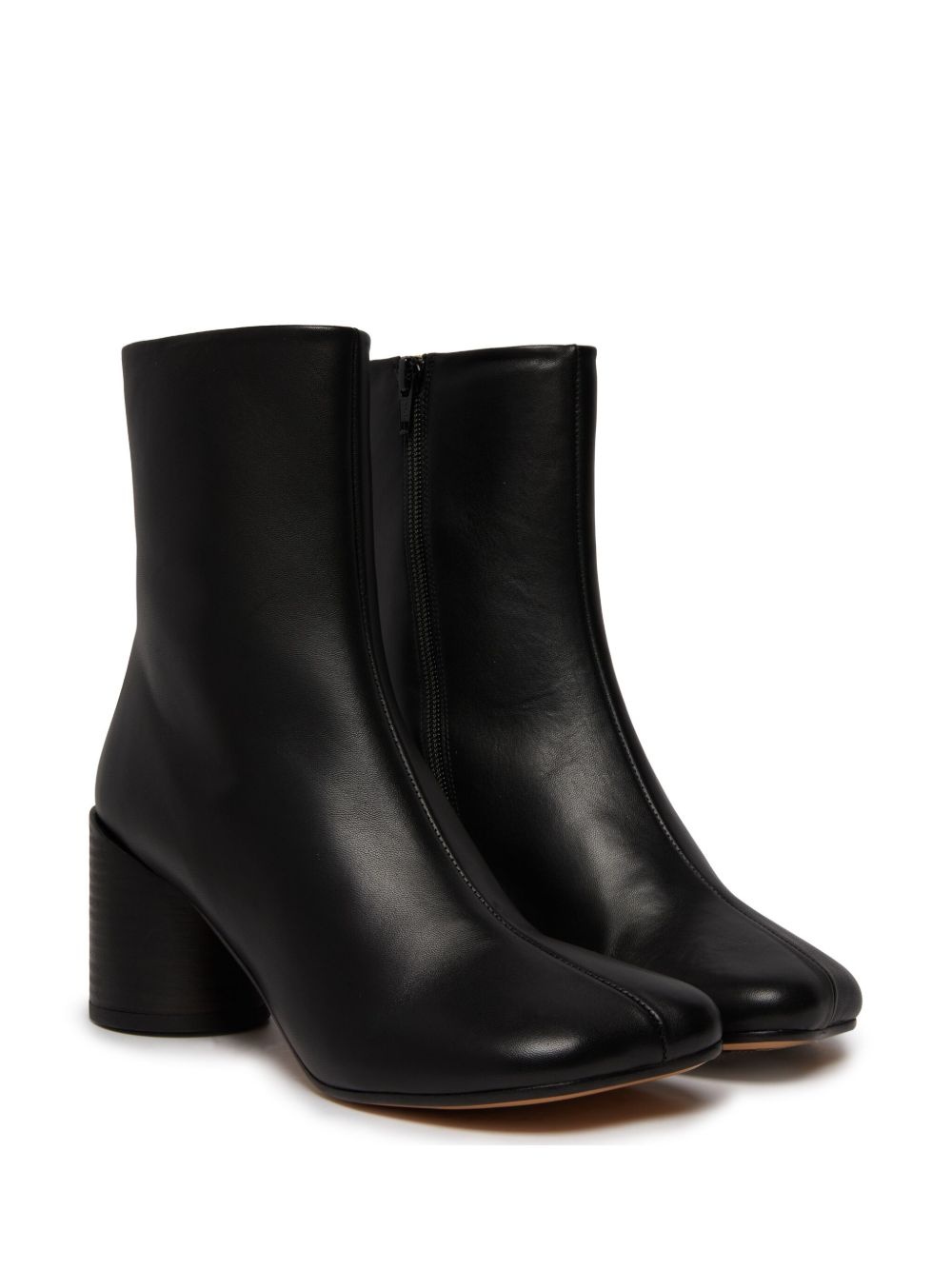 70mm leather ankle boots - 2