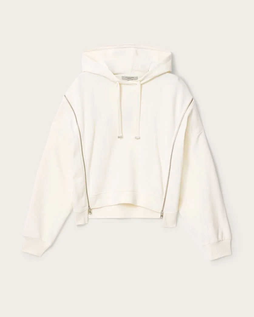 CIARA OVERSIZED ZIP DETAIL HOODIE - 1