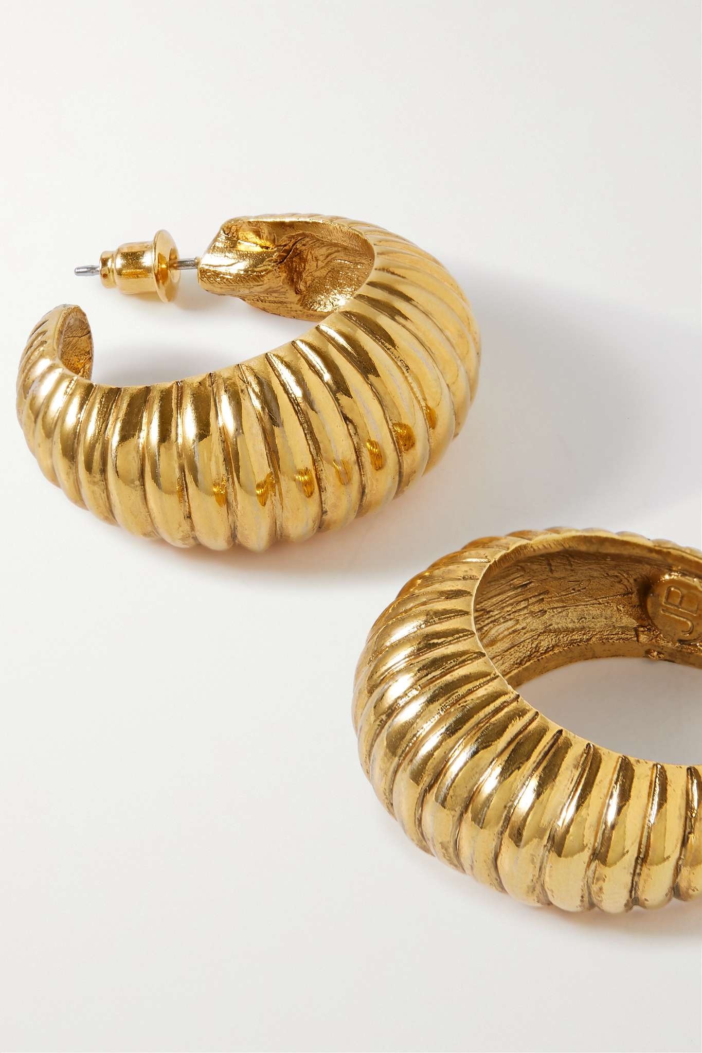Brexton gold-plated hoop earrings - 4