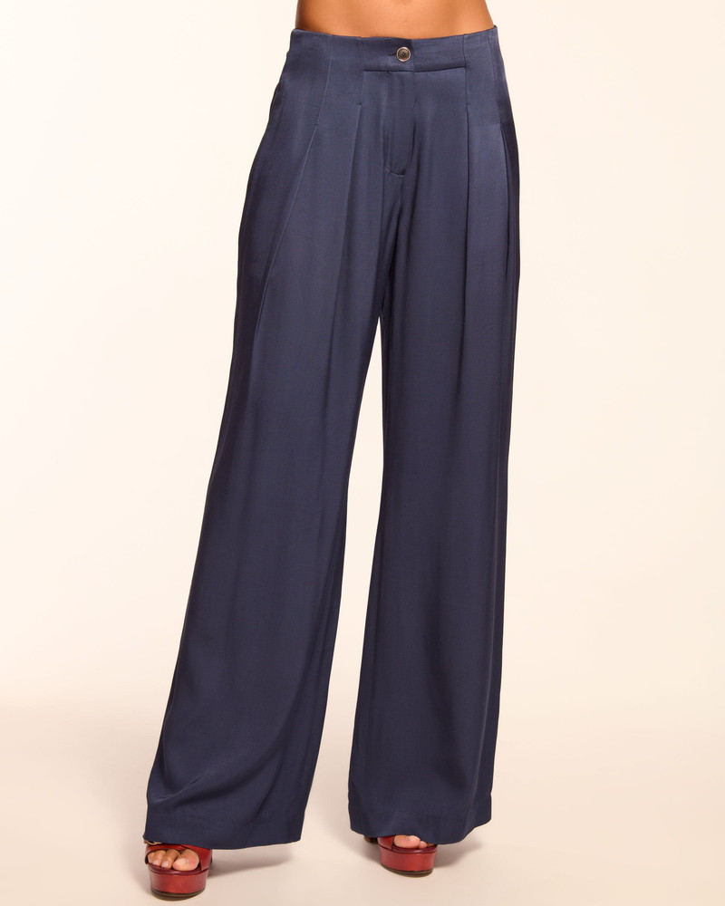 Russell Pleated Wide Leg Pant 1