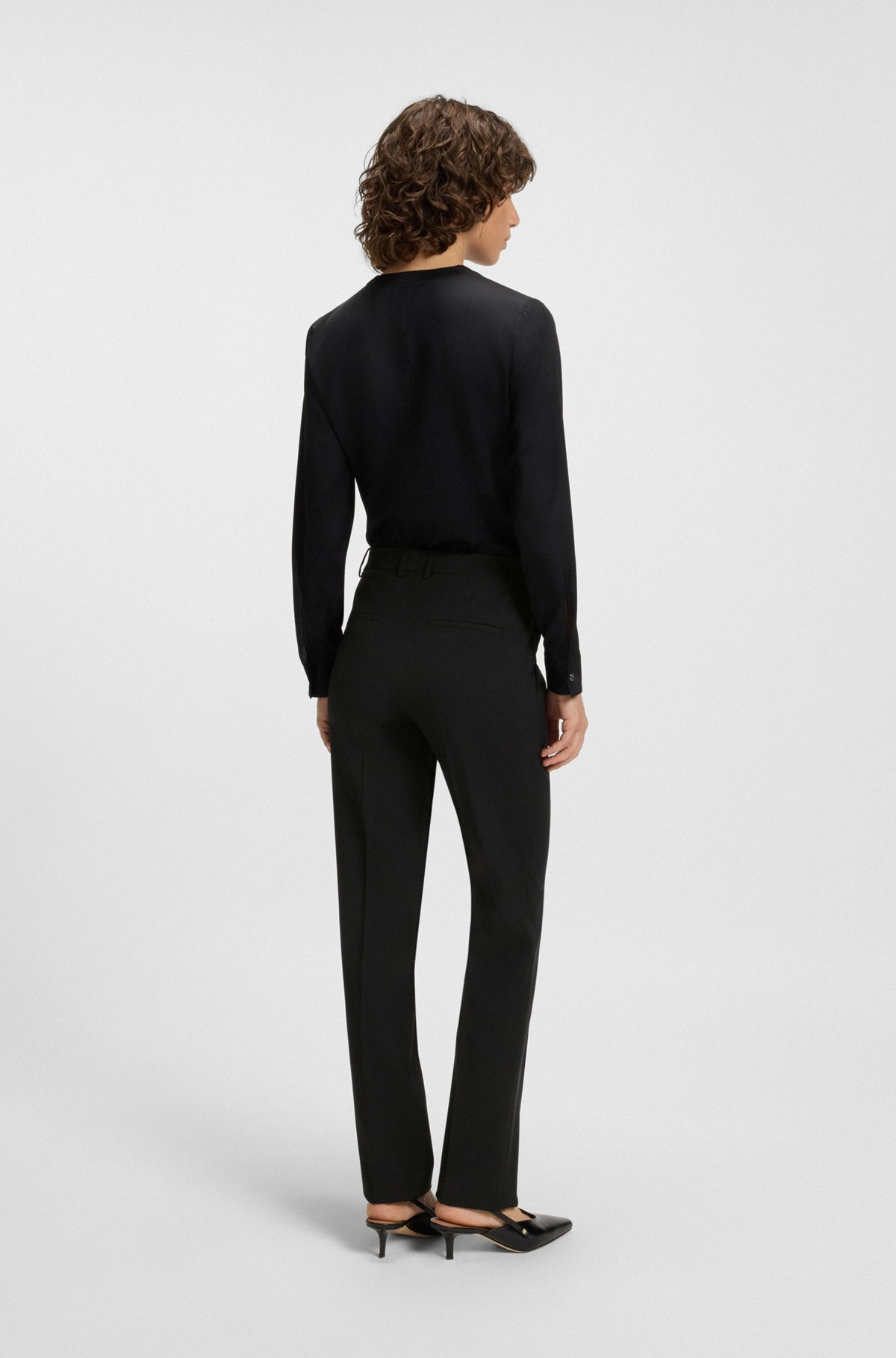 REGULAR-FIT PANTS IN ITALIAN VIRGIN WOOL - 4