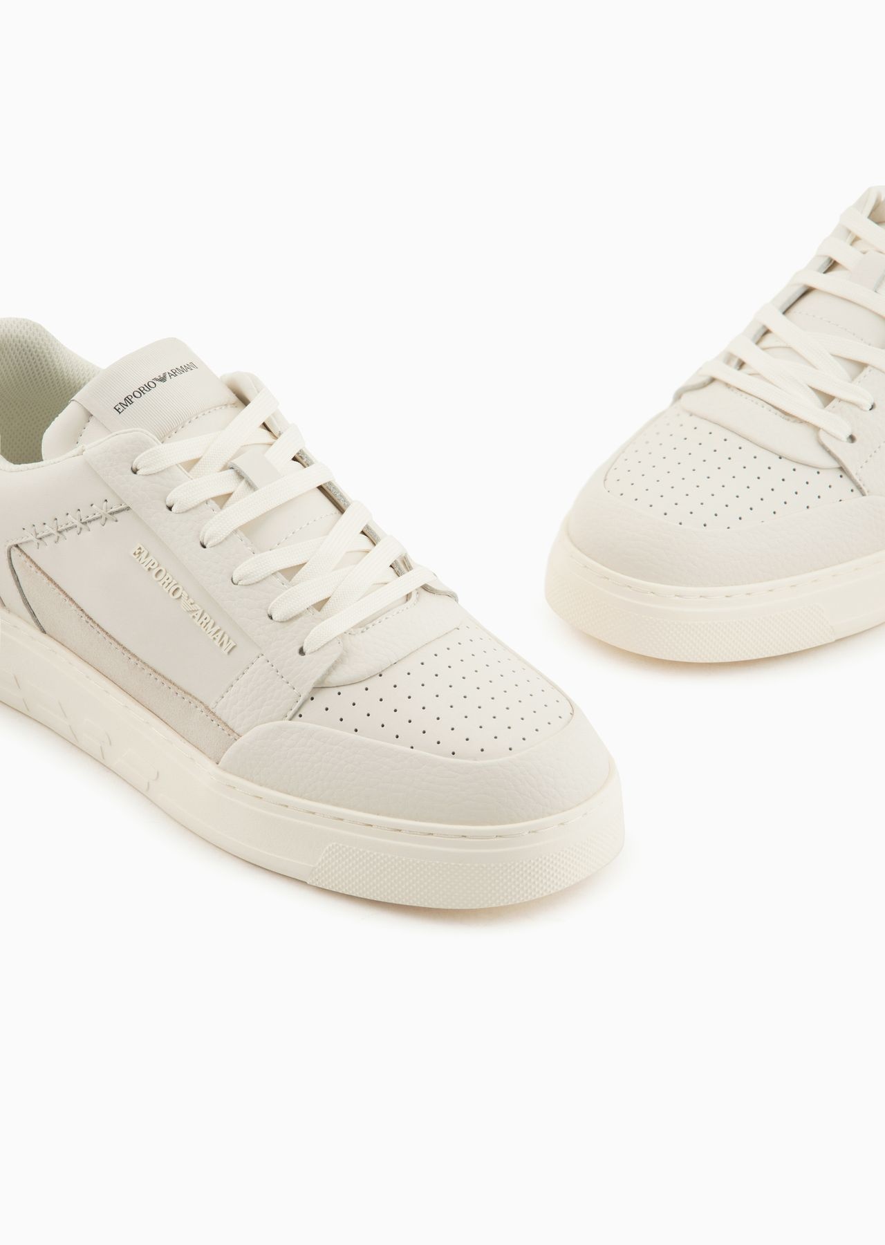 ASV regenerated-leather sneakers with stitching details - 5